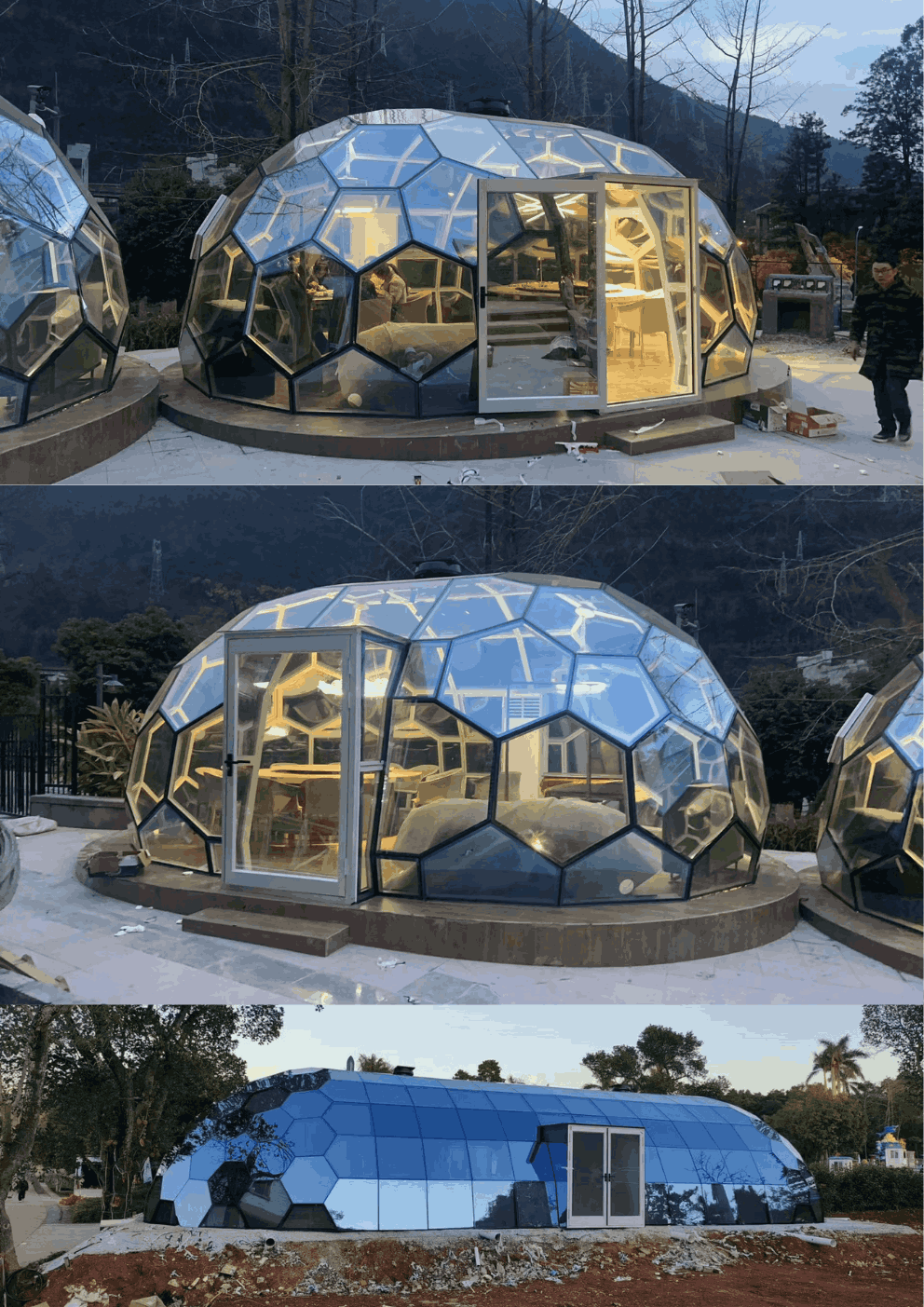 星空艙，玻璃泡泡屋，泡泡屋。
